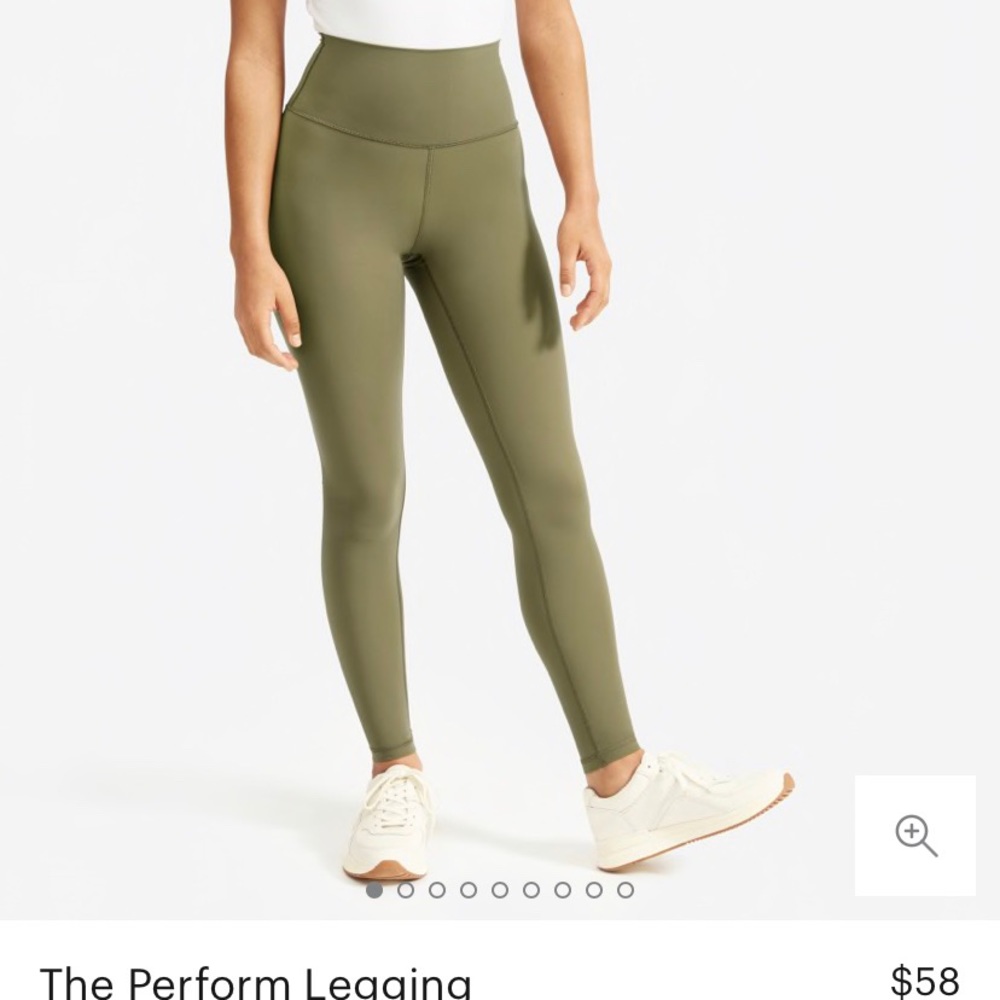 Everlane green leggings NWT
